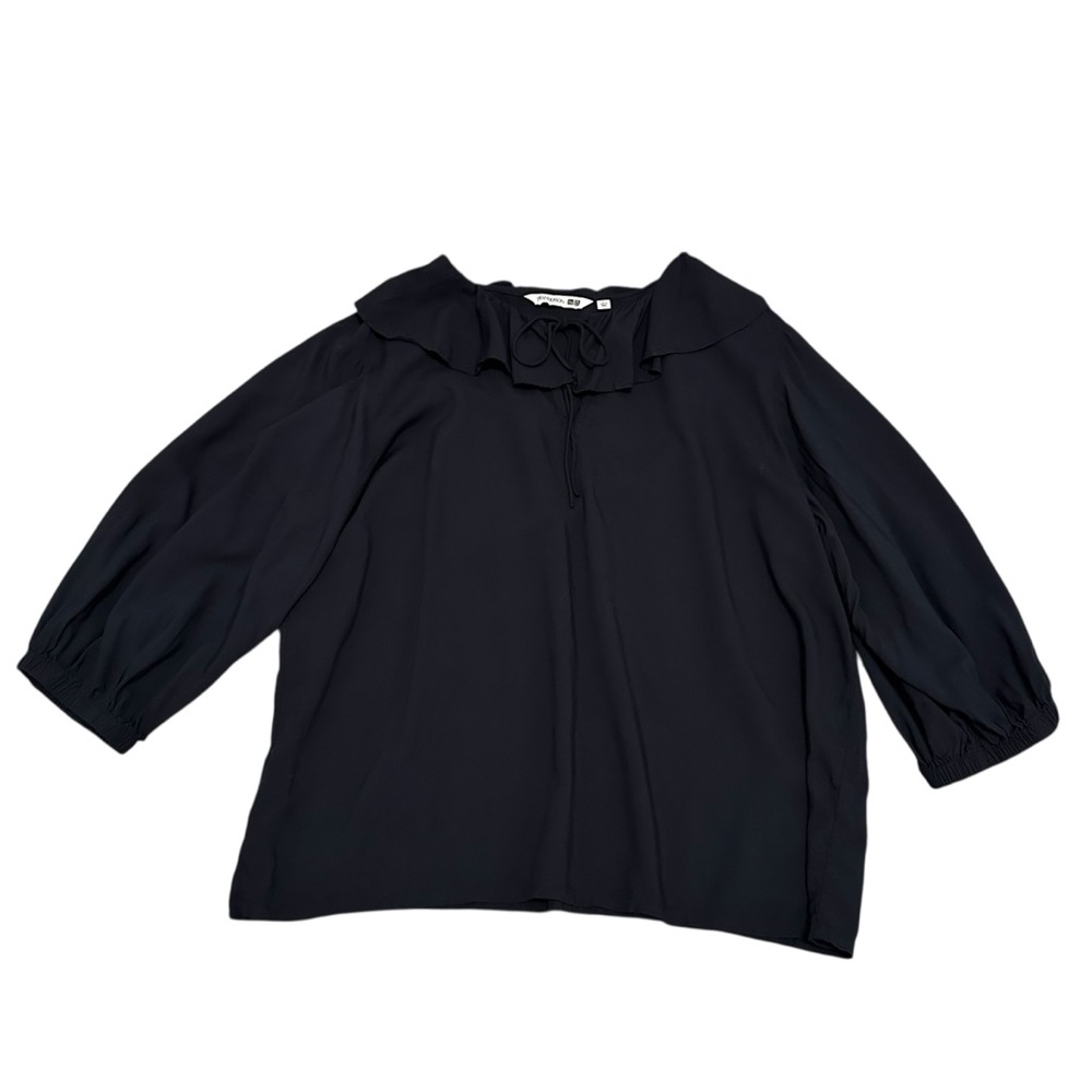 UNIQLO JW ANDERSON Ruffle Neck 3/4 Sleeve Blouse Size L